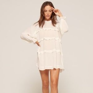 Reformation Victoria Dress Ivory size small